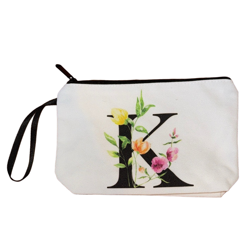 NWOT Women’s Floral Initial White Clutch Bag